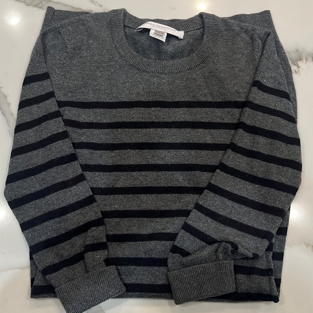 French connection striped sweater dress.